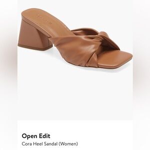 Open Edit Cora Heel Sandal (Women)
Tan Mocha
Size 10